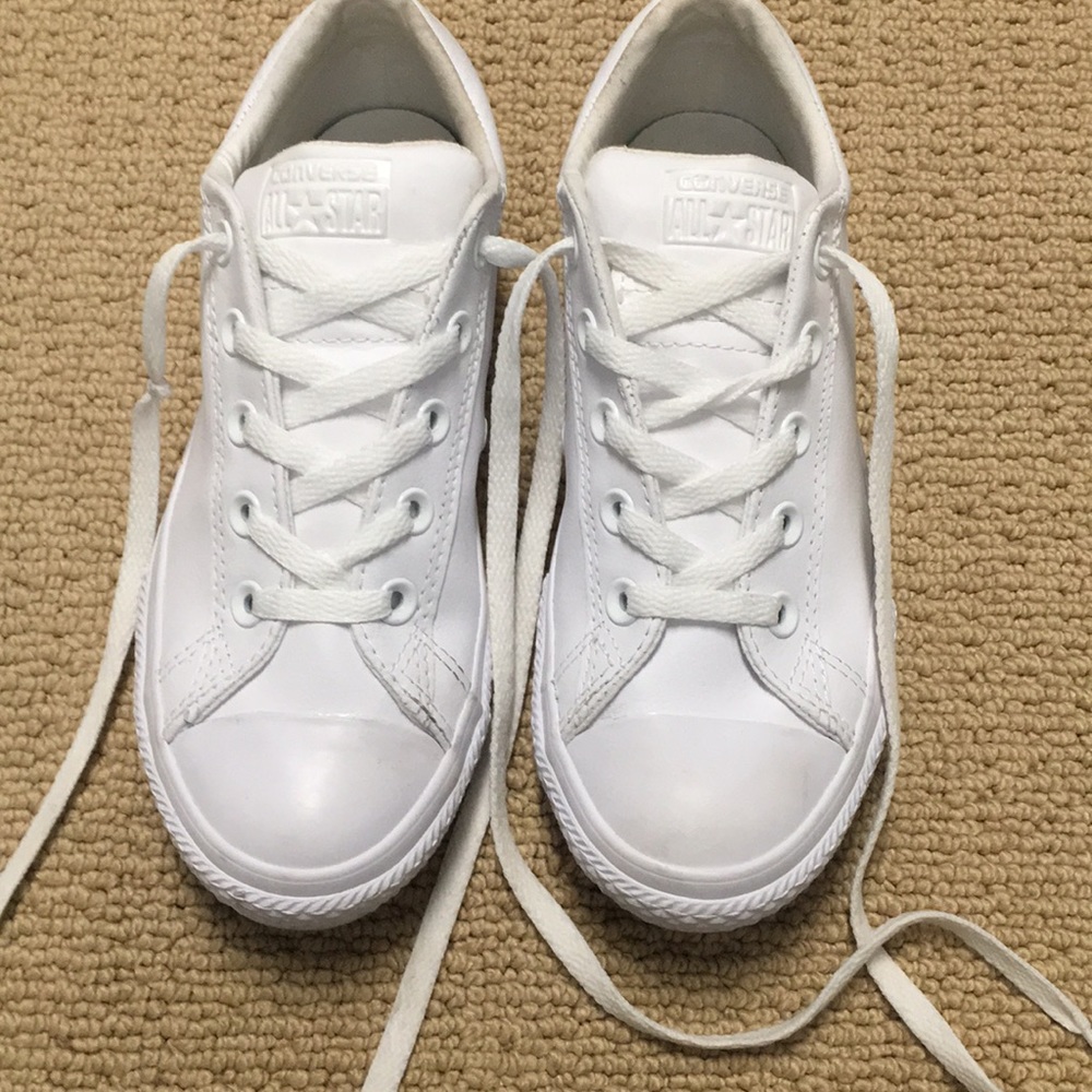 Leather converse